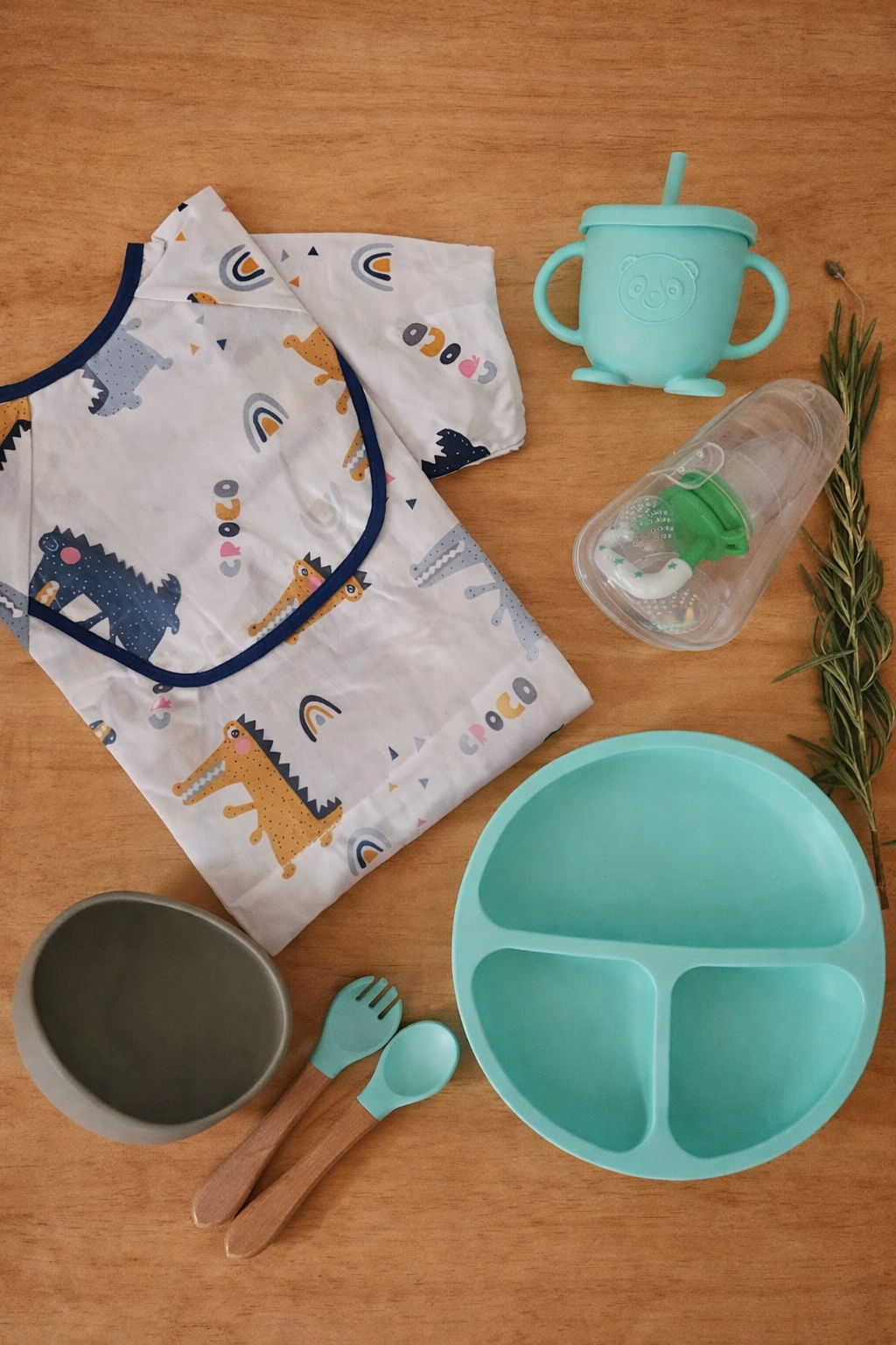 Box 6 meses o más - Primera alimentación colores tierra