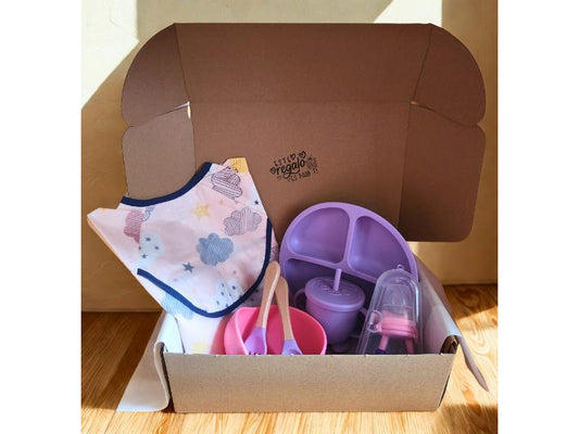 Box Primera alimentación colores calidos  - 6 meses o más