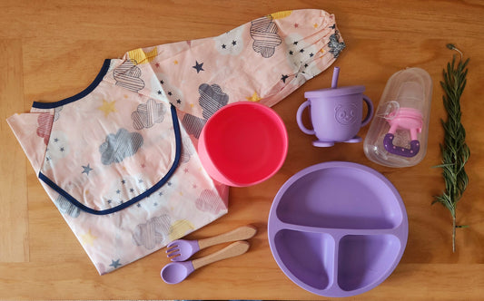 Box Primera alimentación colores calidos  - 6 meses o más